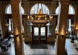Main entrance lobby at the Baxter Hotel